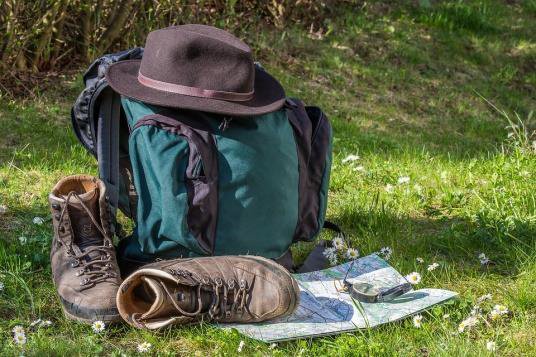 Wandern Landkarte Hut