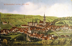 Kirche und Schloss 1800